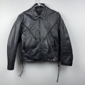 UNIK Premium Woman's Leather Braided Jacket‎ XL